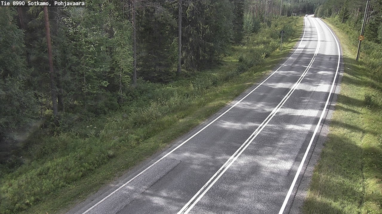 Weather Camera Image Road 8990 Sotkamo, Pohjavaara, Sotkamo, Kainuu