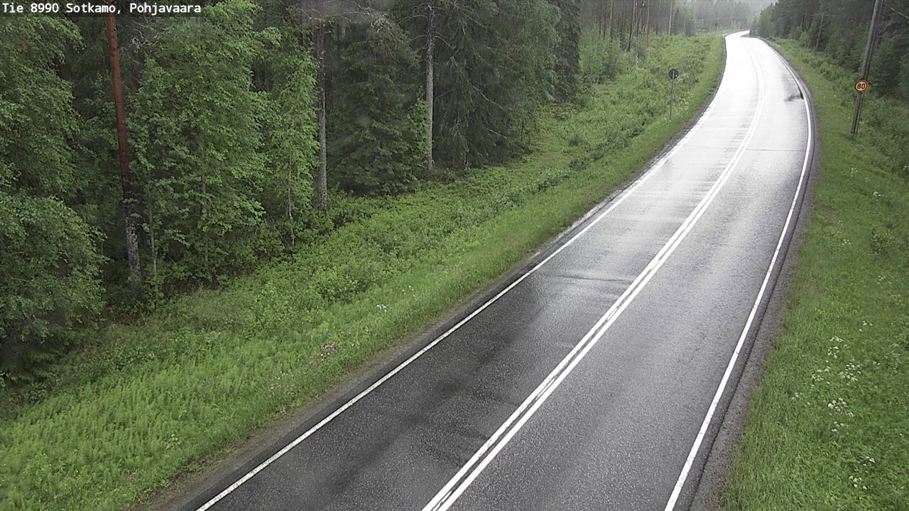 Weather Camera Image Road 8990 Sotkamo, Pohjavaara, Sotkamo, Kainuu