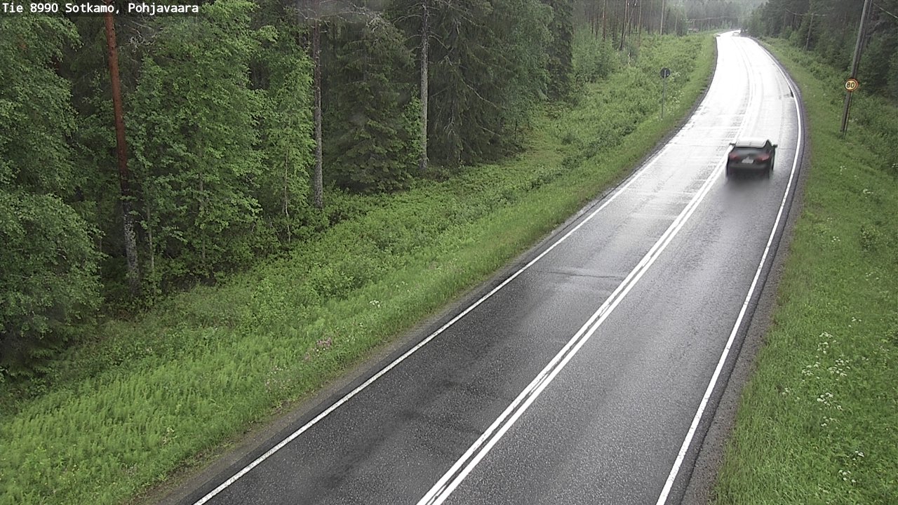 Weather Camera Image Road 8990 Sotkamo, Pohjavaara, Sotkamo, Kainuu