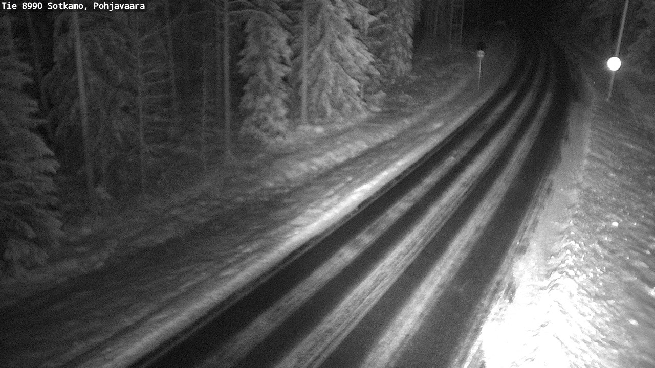 Weather Camera Image Väg 8990 Sotkamo, Pohjavaara, Sotkamo, Kainuu