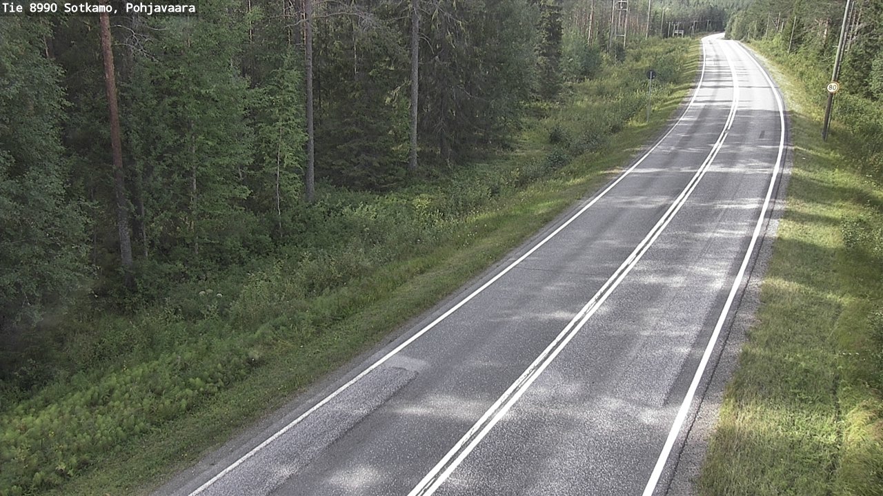 Weather Camera Image Road 8990 Sotkamo, Pohjavaara, Sotkamo, Kainuu