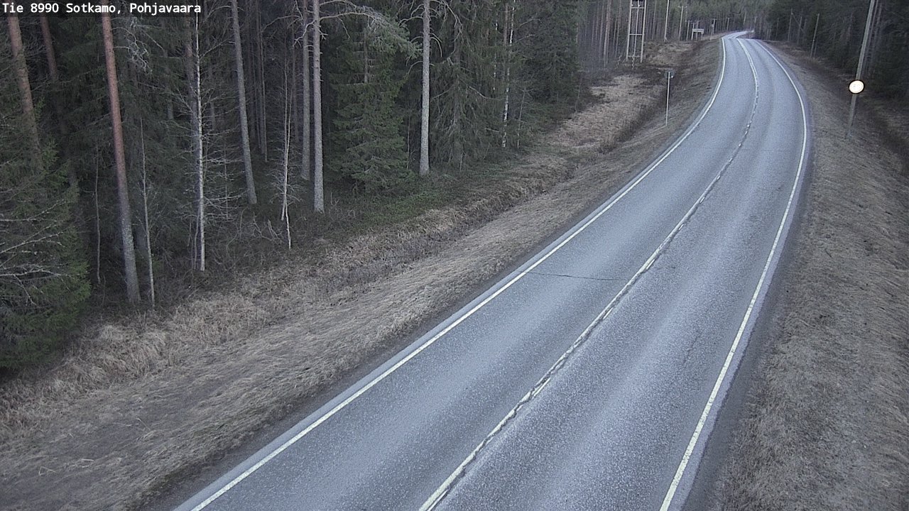 Weather Camera Image Road 8990 Sotkamo, Pohjavaara, Sotkamo, Kainuu