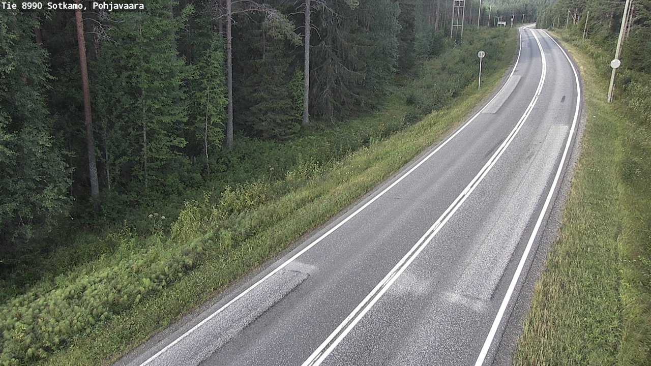Weather Camera Image Road 8990 Sotkamo, Pohjavaara, Sotkamo, Kainuu