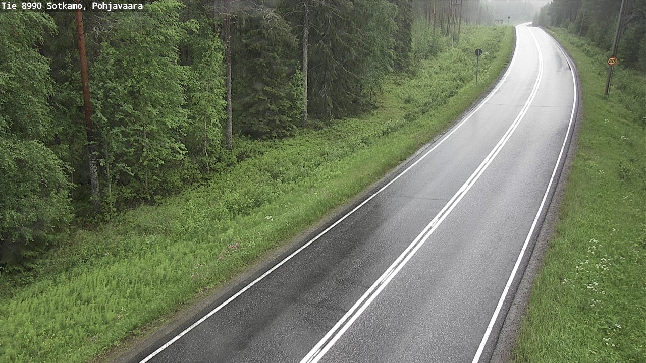 Weather Camera Image Road 8990 Sotkamo, Pohjavaara, Sotkamo, Kainuu