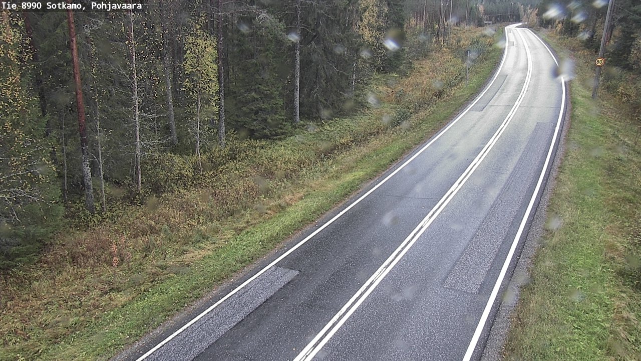 Weather Camera Image Road 8990 Sotkamo, Pohjavaara, Sotkamo, Kainuu