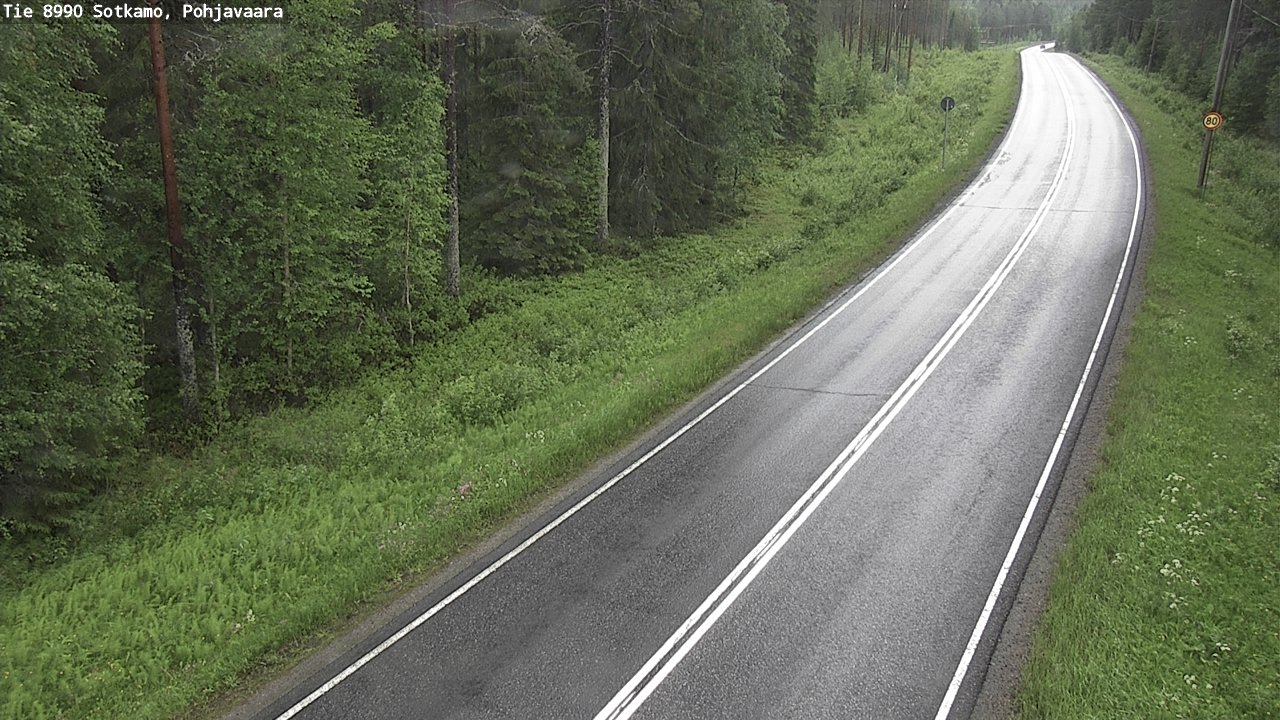 Weather Camera Image Road 8990 Sotkamo, Pohjavaara, Sotkamo, Kainuu