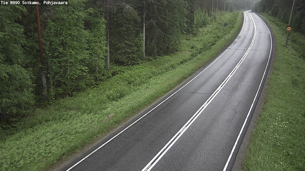 Weather Camera Image Road 8990 Sotkamo, Pohjavaara, Sotkamo, Kainuu