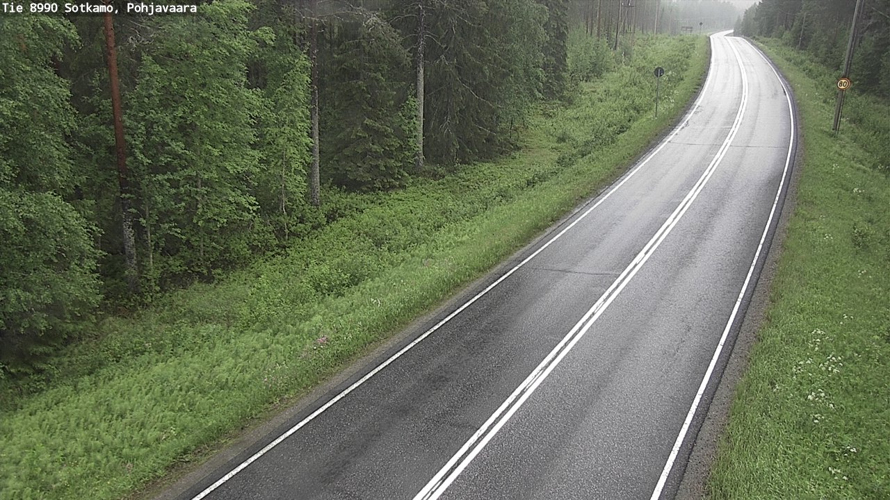 Weather Camera Image Road 8990 Sotkamo, Pohjavaara, Sotkamo, Kainuu