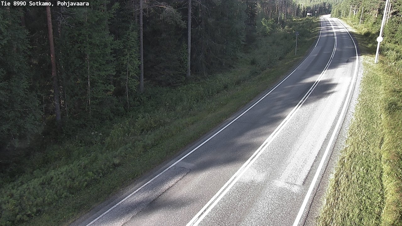 Weather Camera Image Road 8990 Sotkamo, Pohjavaara, Sotkamo, Kainuu