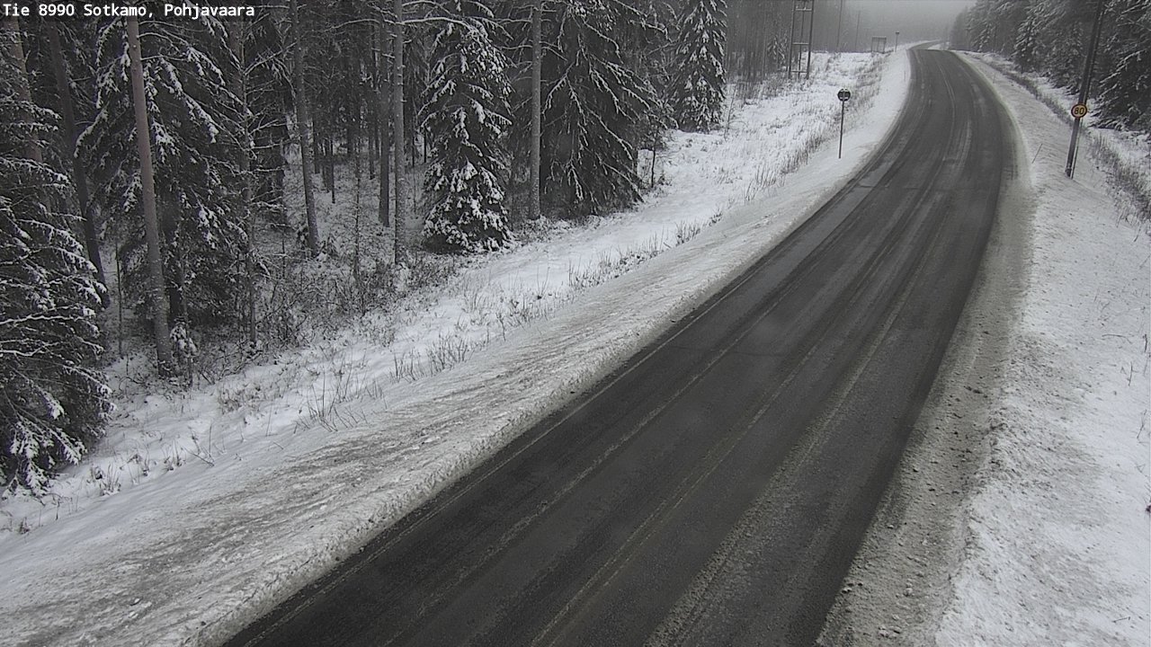 Weather Camera Image Väg 8990 Sotkamo, Pohjavaara, Sotkamo, Kainuu