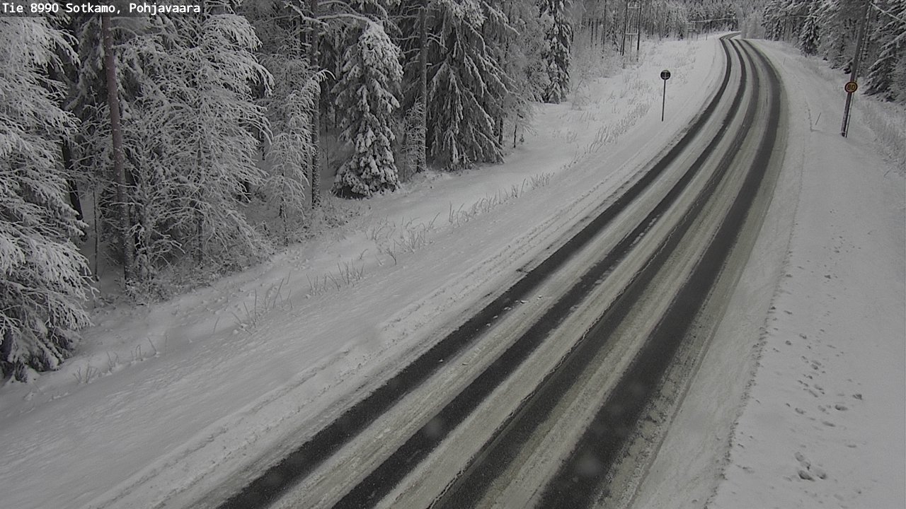 Weather Camera Image Road 8990 Sotkamo, Pohjavaara, Sotkamo, Kainuu