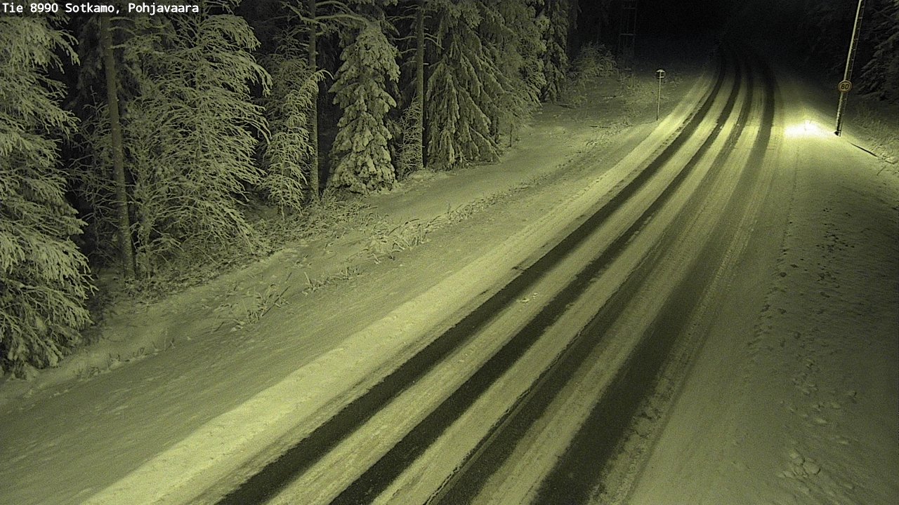 Weather Camera Image Road 8990 Sotkamo, Pohjavaara, Sotkamo, Kainuu
