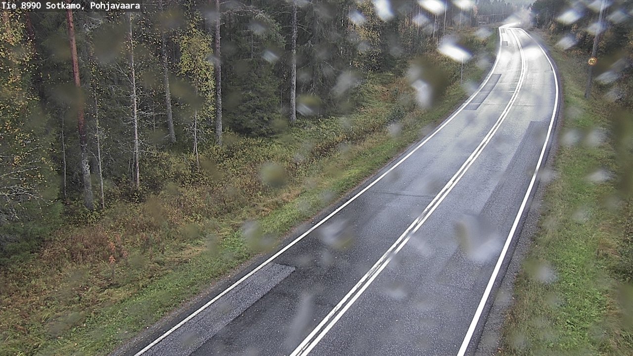 Weather Camera Image Road 8990 Sotkamo, Pohjavaara, Sotkamo, Kainuu