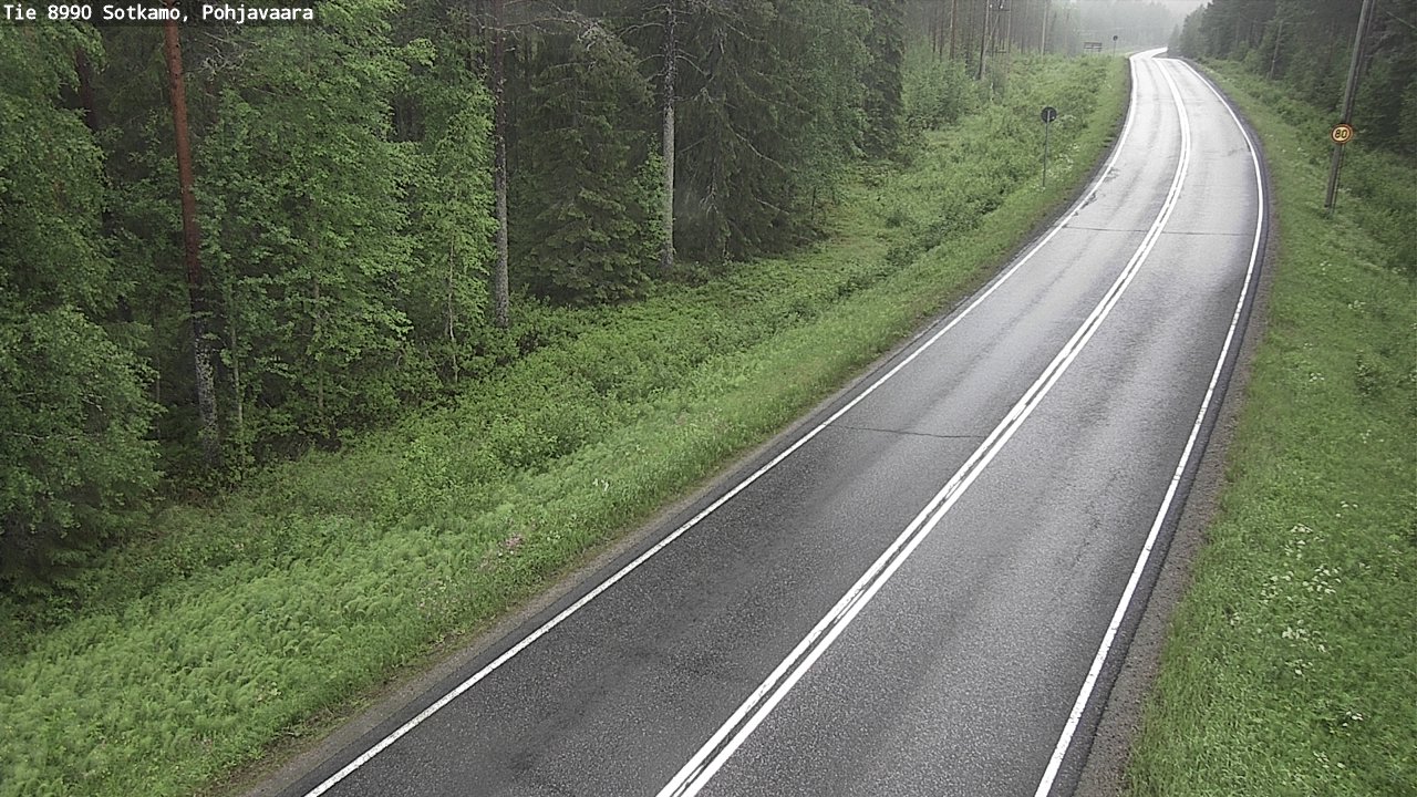 Weather Camera Image Road 8990 Sotkamo, Pohjavaara, Sotkamo, Kainuu
