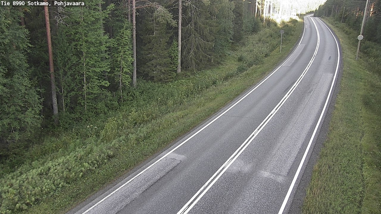 Weather Camera Image Road 8990 Sotkamo, Pohjavaara, Sotkamo, Kainuu