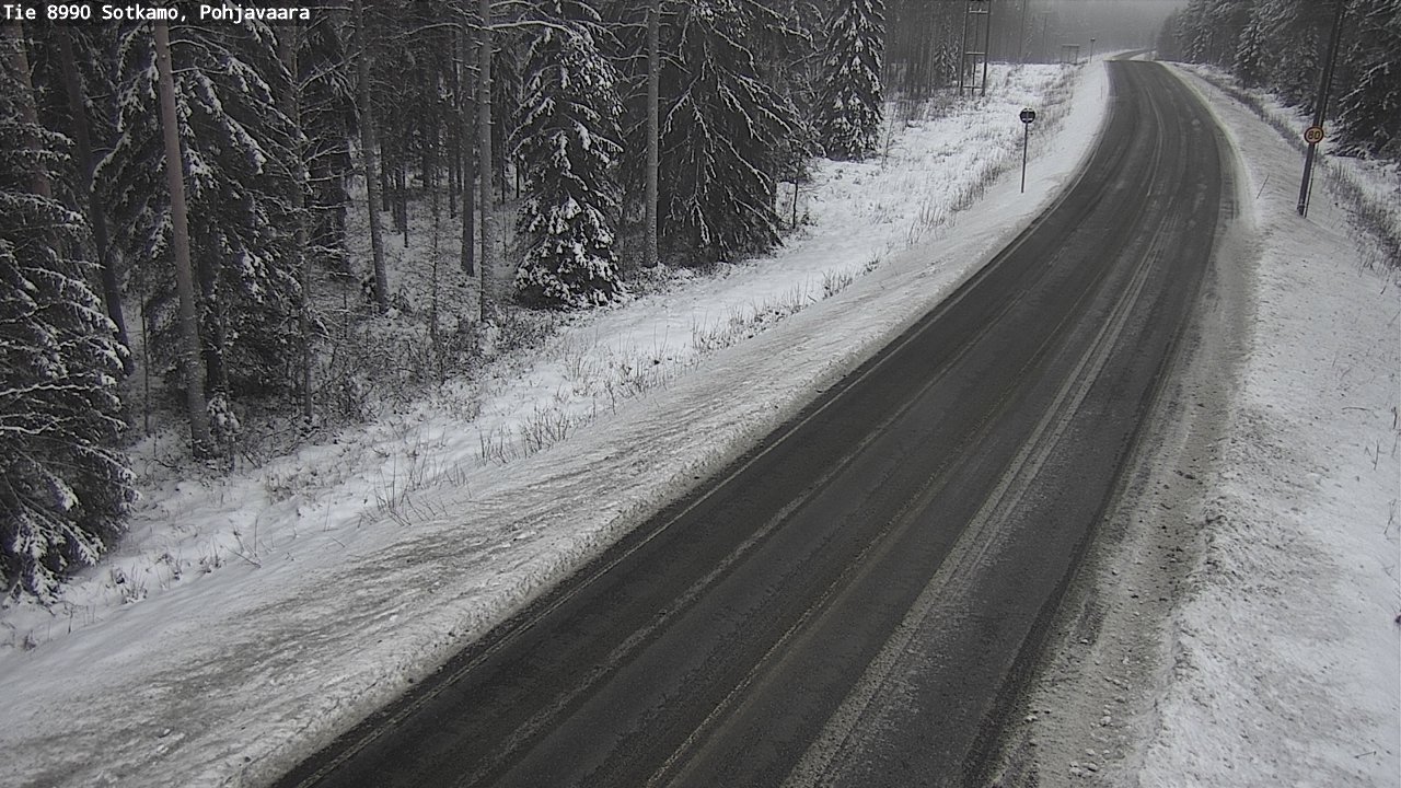 Weather Camera Image Väg 8990 Sotkamo, Pohjavaara, Sotkamo, Kainuu