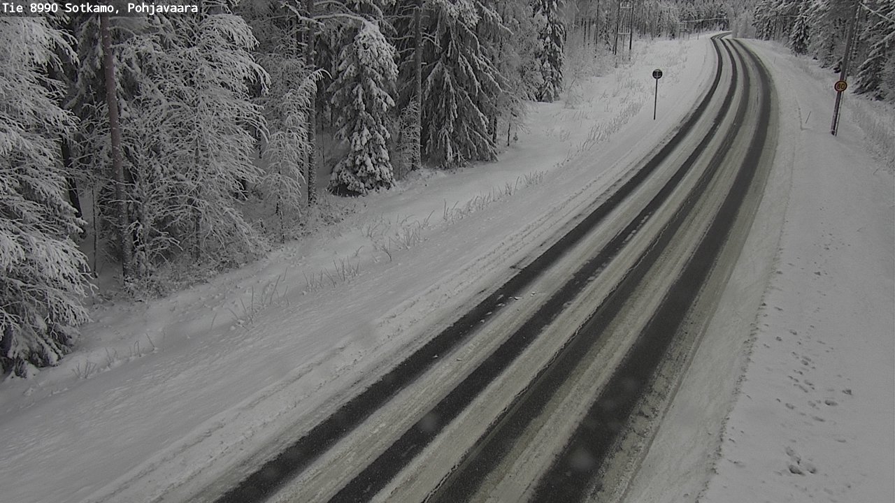 Weather Camera Image Road 8990 Sotkamo, Pohjavaara, Sotkamo, Kainuu