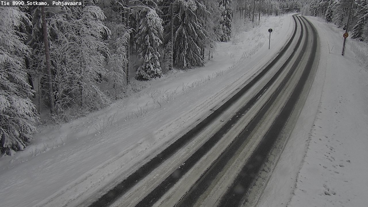 Weather Camera Image Road 8990 Sotkamo, Pohjavaara, Sotkamo, Kainuu