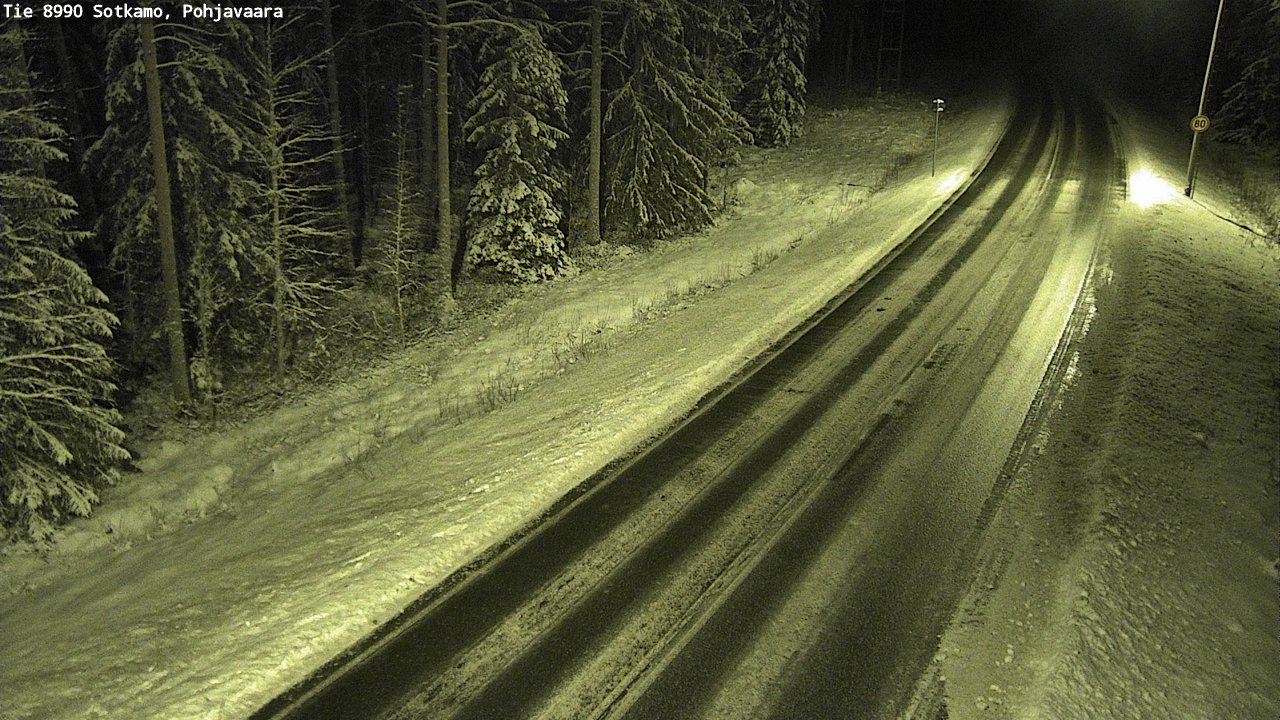 Weather Camera Image Väg 8990 Sotkamo, Pohjavaara, Sotkamo, Kainuu
