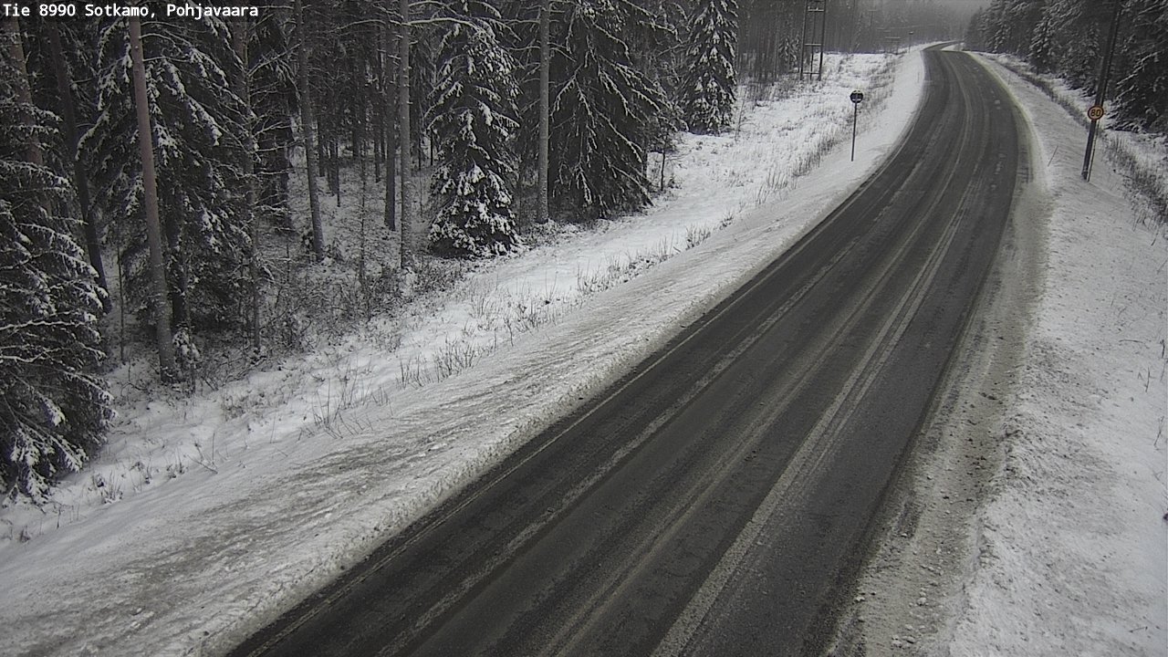 Weather Camera Image Väg 8990 Sotkamo, Pohjavaara, Sotkamo, Kainuu