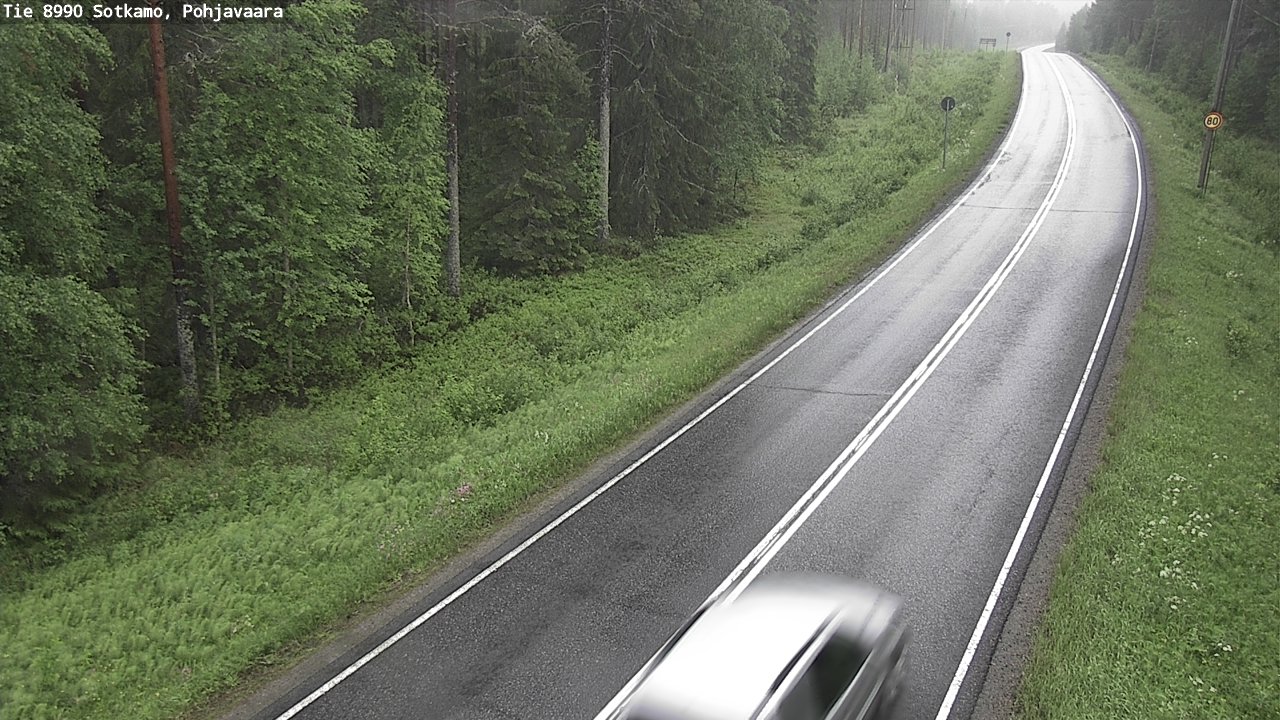 Weather Camera Image Road 8990 Sotkamo, Pohjavaara, Sotkamo, Kainuu