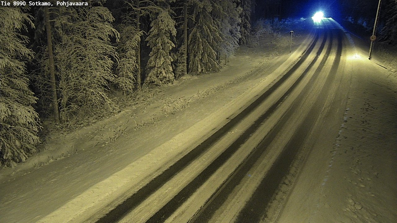 Weather Camera Image Road 8990 Sotkamo, Pohjavaara, Sotkamo, Kainuu