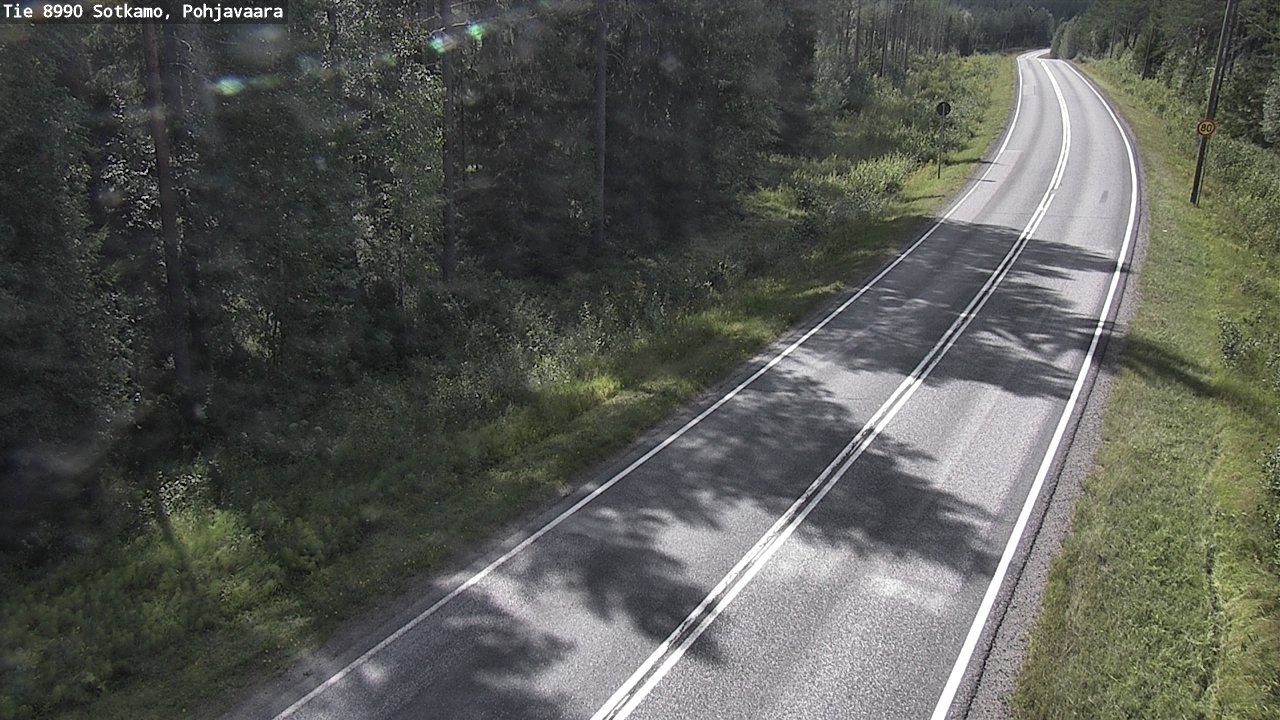 Weather Camera Image Väg 8990 Sotkamo, Pohjavaara, Sotkamo, Kainuu