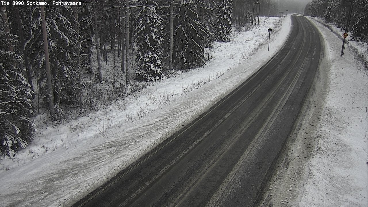 Weather Camera Image Väg 8990 Sotkamo, Pohjavaara, Sotkamo, Kainuu
