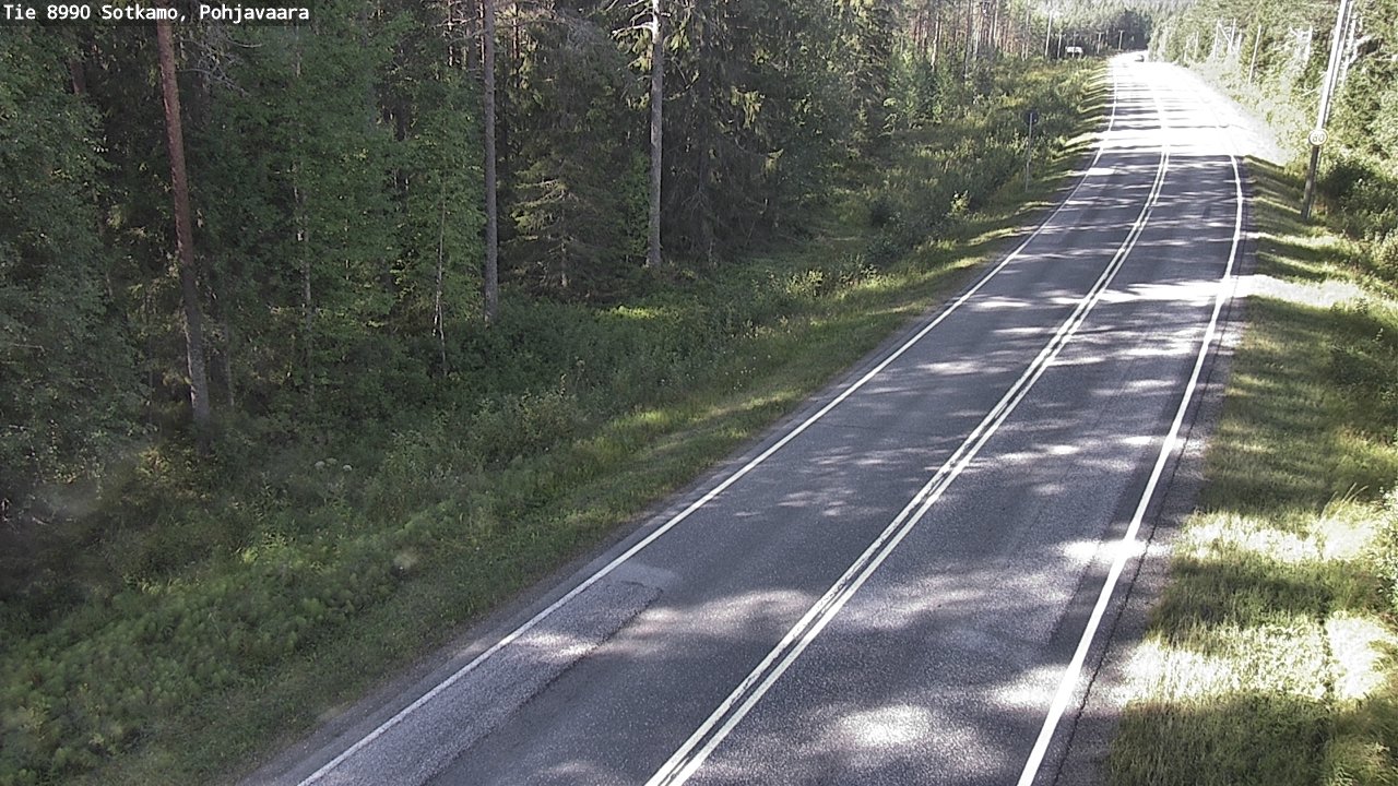 Weather Camera Image Road 8990 Sotkamo, Pohjavaara, Sotkamo, Kainuu