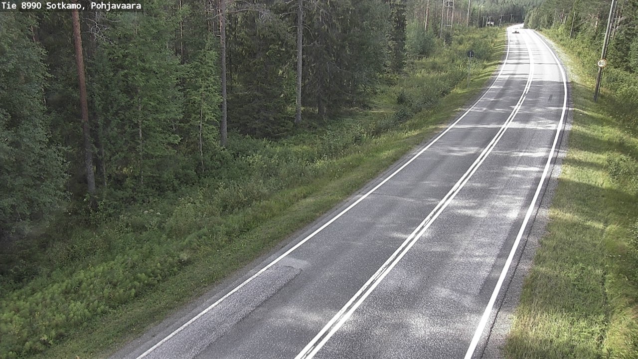 Weather Camera Image Road 8990 Sotkamo, Pohjavaara, Sotkamo, Kainuu