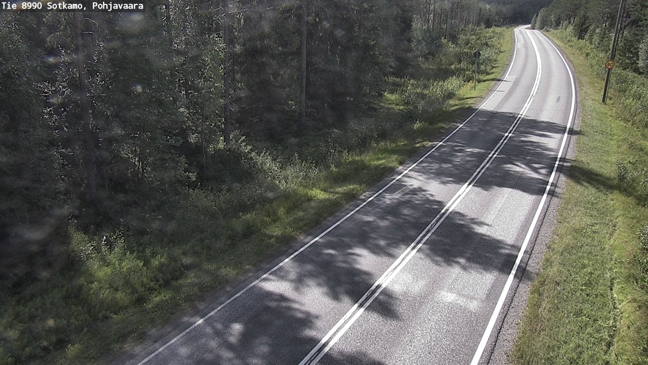 Weather Camera Image Väg 8990 Sotkamo, Pohjavaara, Sotkamo, Kainuu