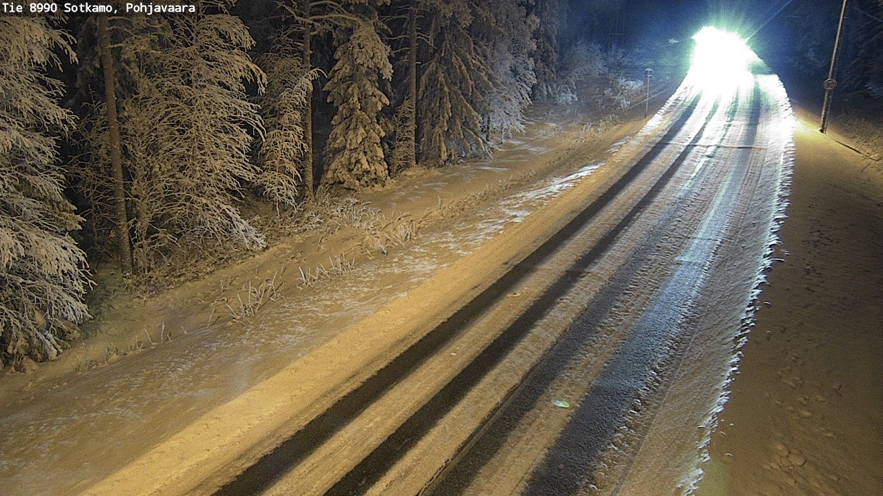 Weather Camera Image Road 8990 Sotkamo, Pohjavaara, Sotkamo, Kainuu