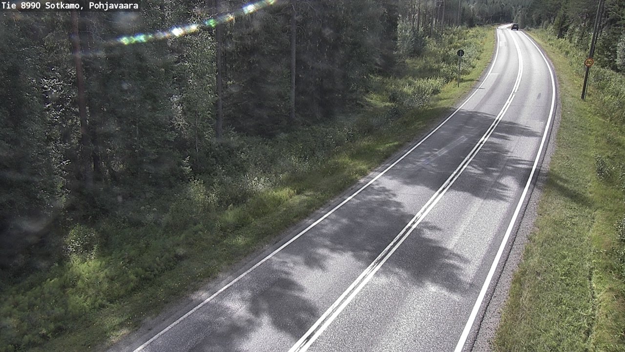 Weather Camera Image Väg 8990 Sotkamo, Pohjavaara, Sotkamo, Kainuu