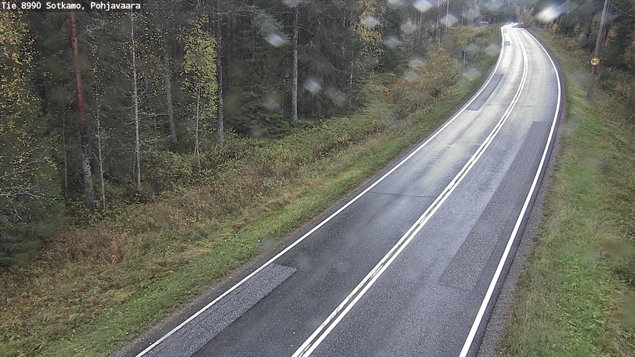 Weather Camera Image Road 8990 Sotkamo, Pohjavaara, Sotkamo, Kainuu