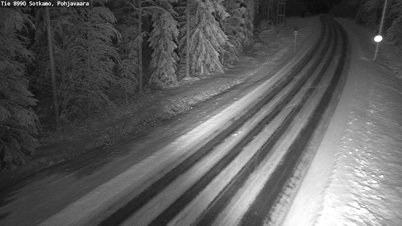 Weather Camera Image Väg 8990 Sotkamo, Pohjavaara, Sotkamo, Kainuu