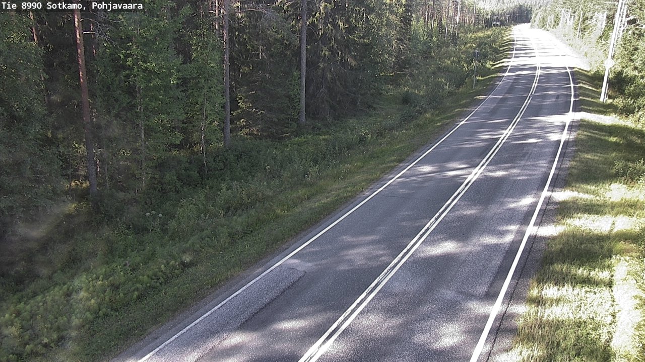 Weather Camera Image Road 8990 Sotkamo, Pohjavaara, Sotkamo, Kainuu