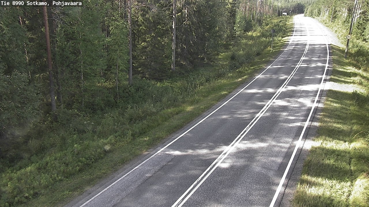 Weather Camera Image Road 8990 Sotkamo, Pohjavaara, Sotkamo, Kainuu