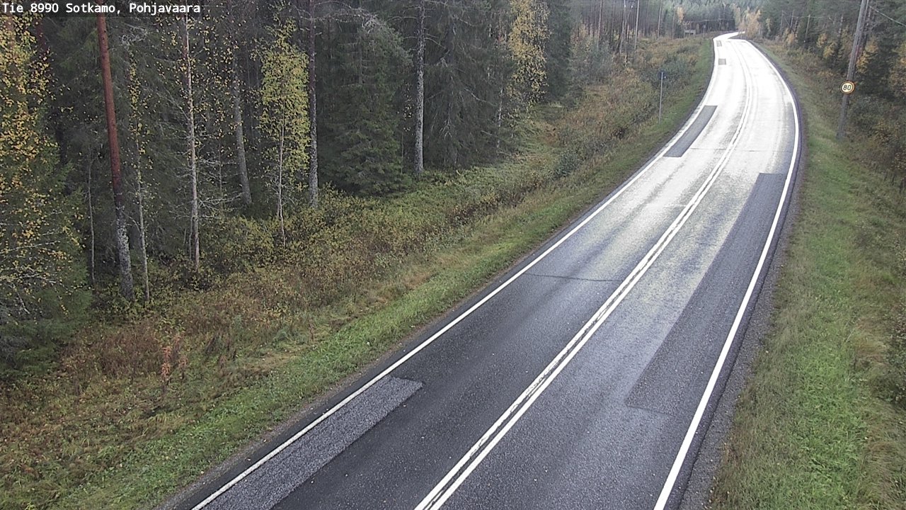 Weather Camera Image Road 8990 Sotkamo, Pohjavaara, Sotkamo, Kainuu