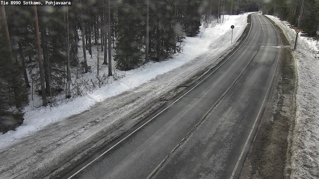 Weather Camera Image Road 8990 Sotkamo, Pohjavaara, Sotkamo, Kainuu