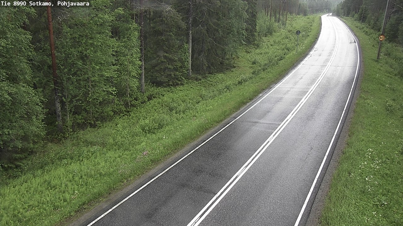 Weather Camera Image Road 8990 Sotkamo, Pohjavaara, Sotkamo, Kainuu