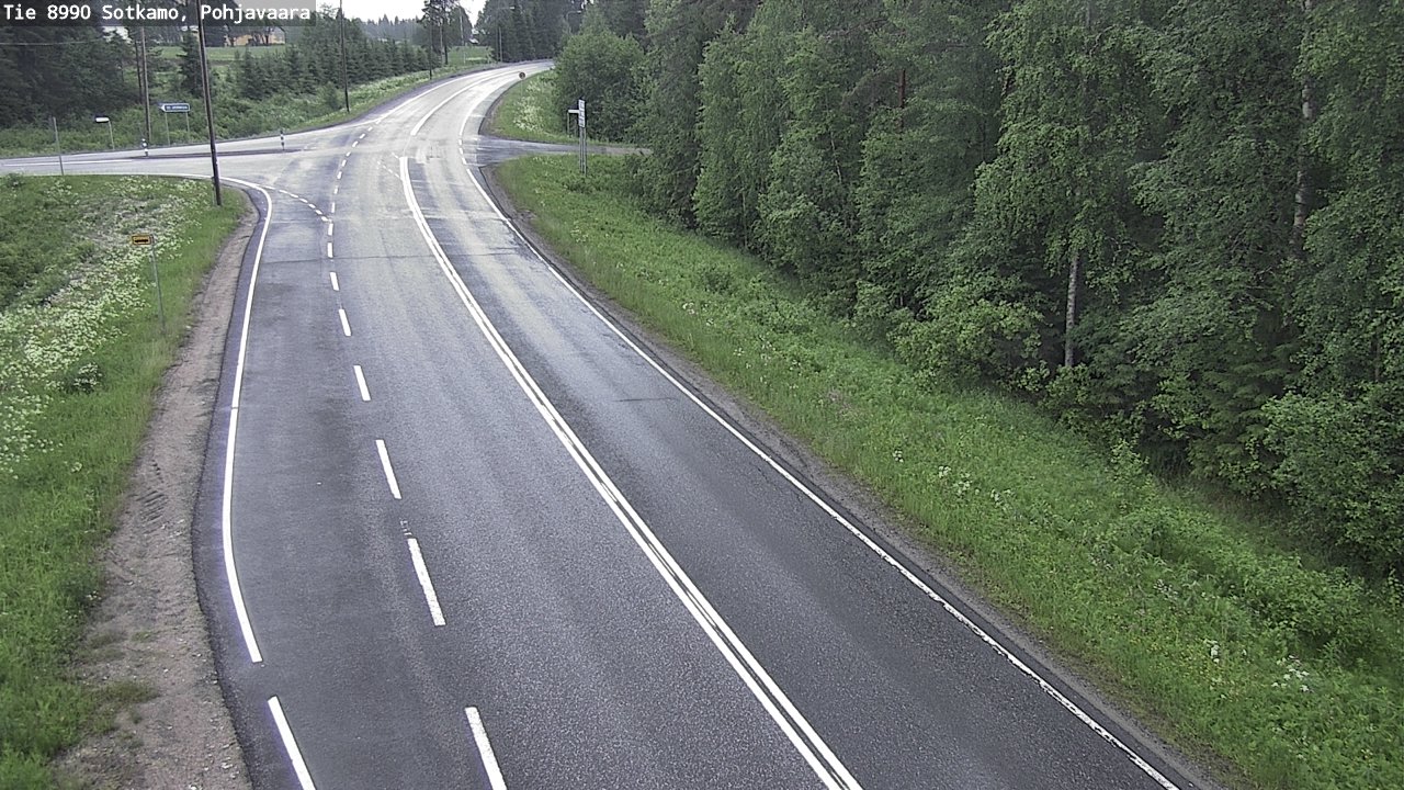 Weather Camera Image Road 8990 Sotkamo, Pohjavaara, Sotkamo, Kainuu