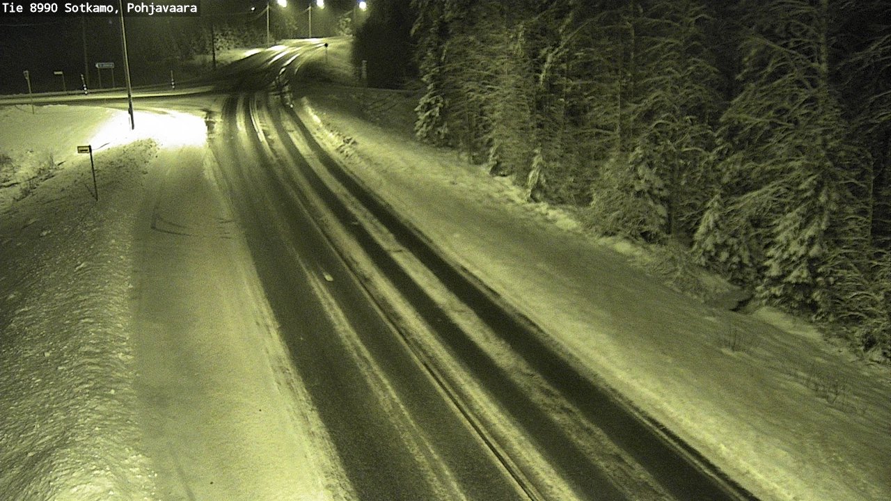 Weather Camera Image Road 8990 Sotkamo, Pohjavaara, Sotkamo, Kainuu