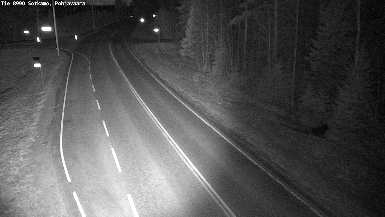Weather Camera Image Väg 8990 Sotkamo, Pohjavaara, Sotkamo, Kainuu