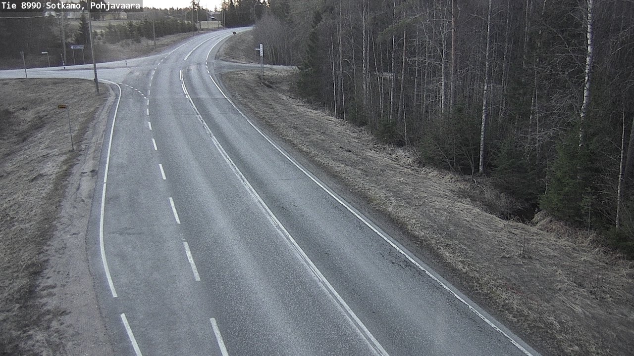 Weather Camera Image Road 8990 Sotkamo, Pohjavaara, Sotkamo, Kainuu