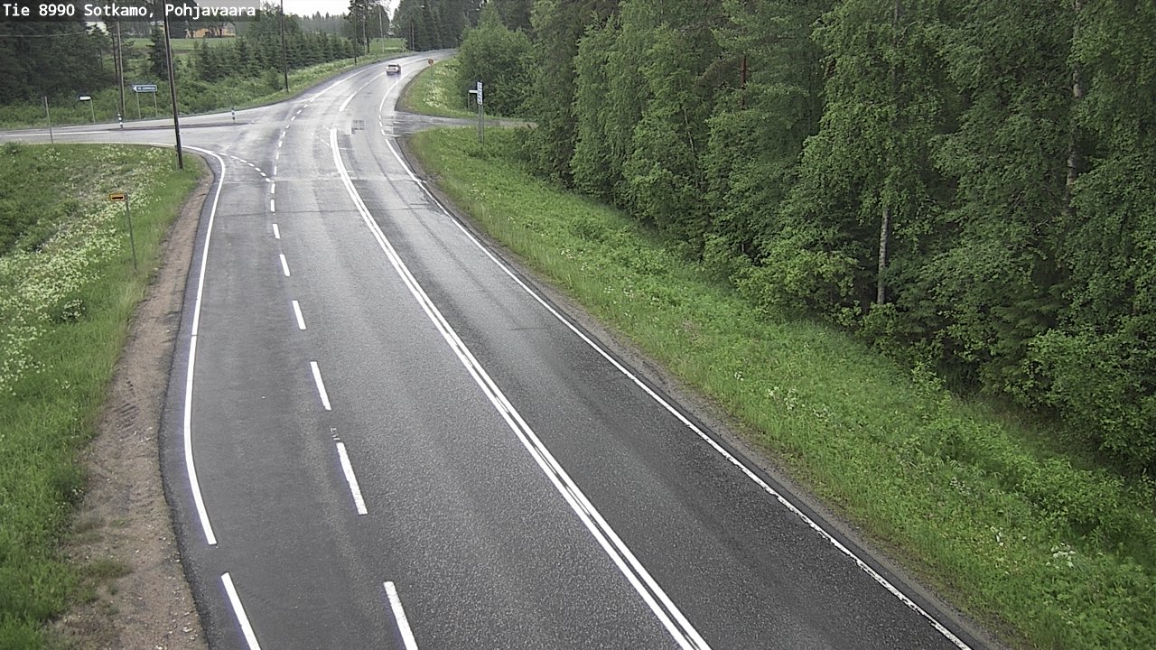 Weather Camera Image Road 8990 Sotkamo, Pohjavaara, Sotkamo, Kainuu