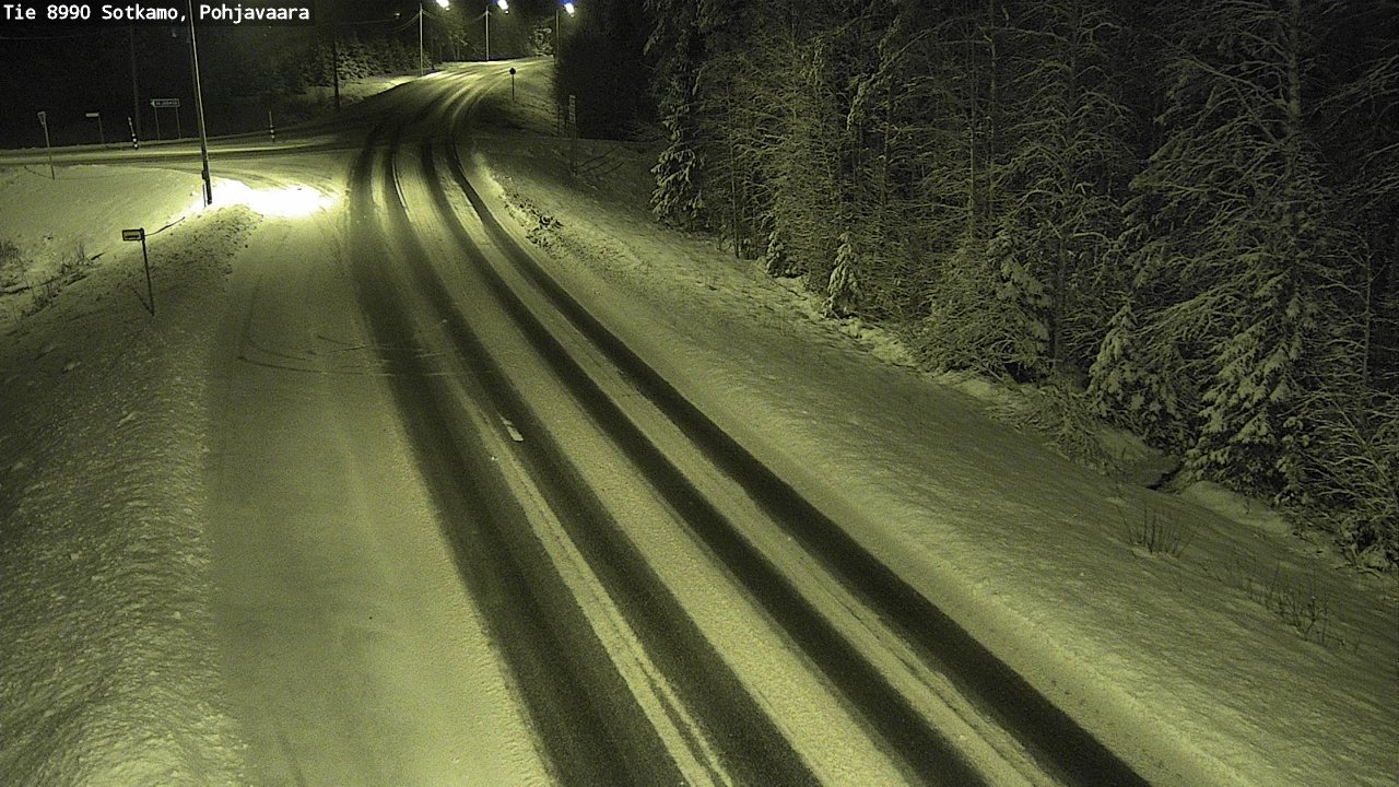 Weather Camera Image Road 8990 Sotkamo, Pohjavaara, Sotkamo, Kainuu