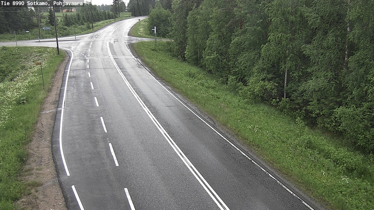 Weather Camera Image Road 8990 Sotkamo, Pohjavaara, Sotkamo, Kainuu