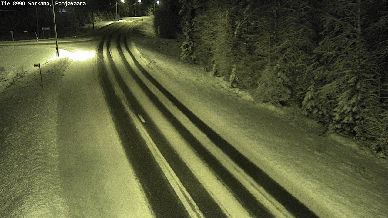 Weather Camera Image Road 8990 Sotkamo, Pohjavaara, Sotkamo, Kainuu