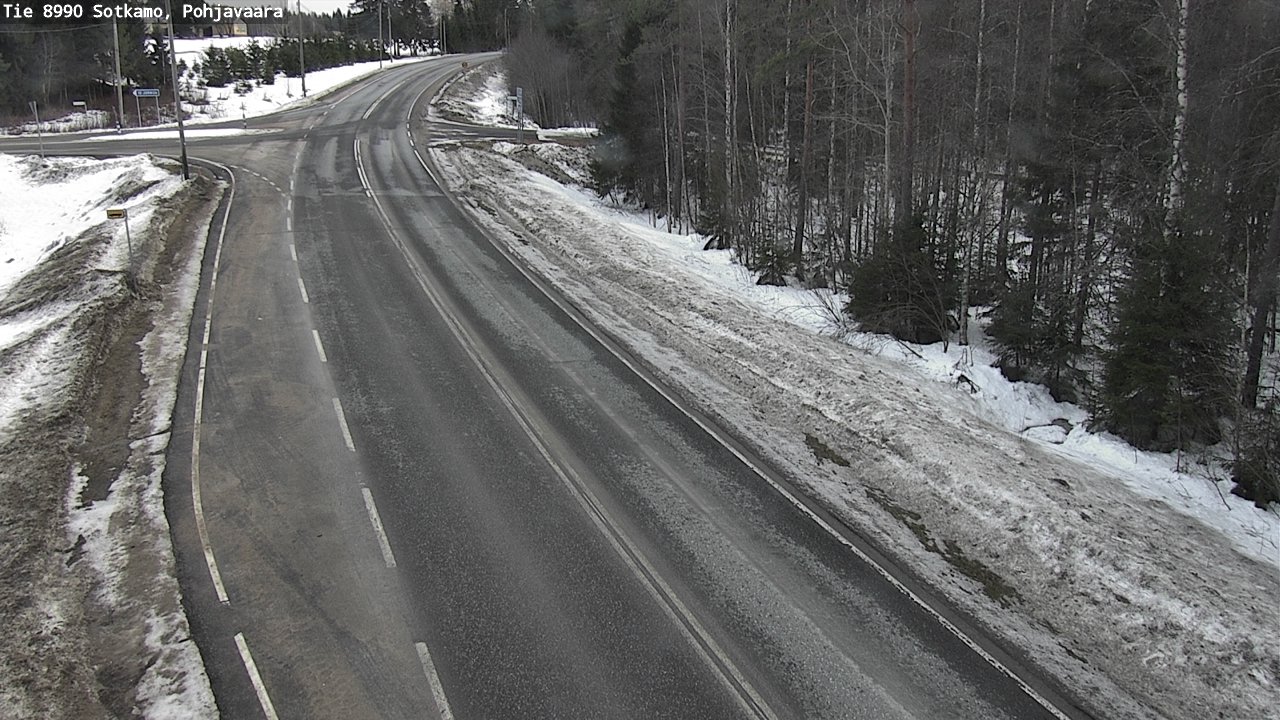 Weather Camera Image Road 8990 Sotkamo, Pohjavaara, Sotkamo, Kainuu