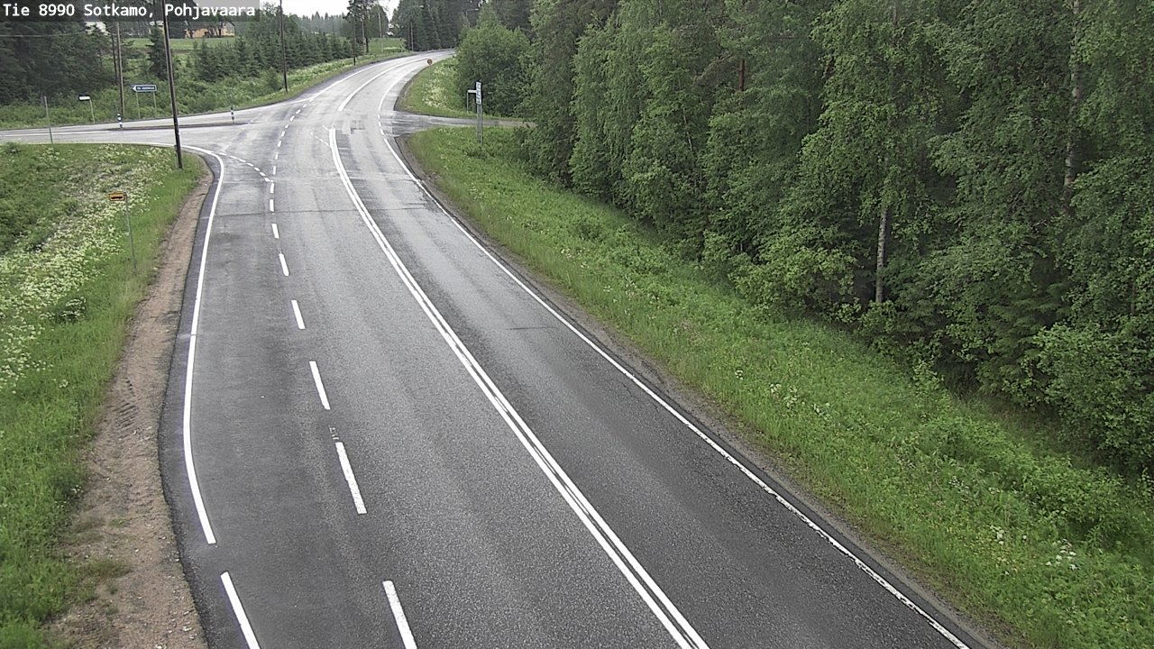 Weather Camera Image Road 8990 Sotkamo, Pohjavaara, Sotkamo, Kainuu